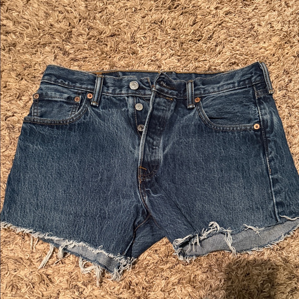 Levi's Dark Blue Jean Shorts